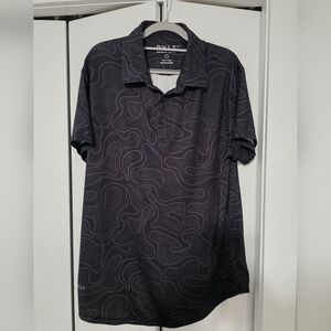 BYLT Basics Black Swirl Polo Shirt